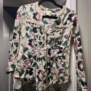 Flowy butterfly petite top